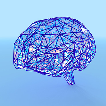 Brain 3D concept